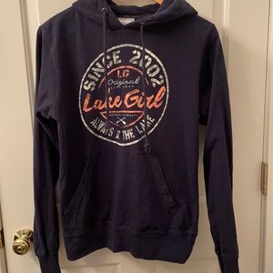 Lake Girl Navy sweatshirt like new